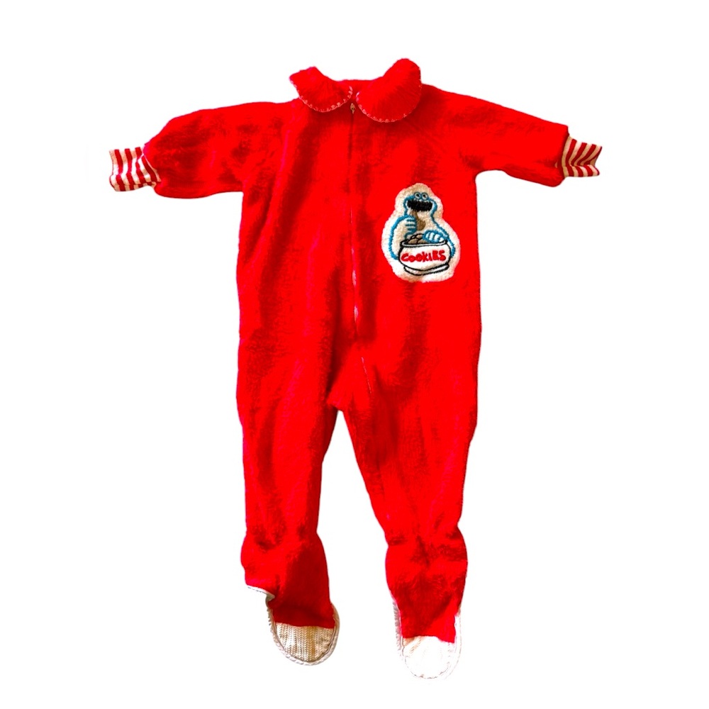 Vintage Red Cookie Monster Kids One Piece